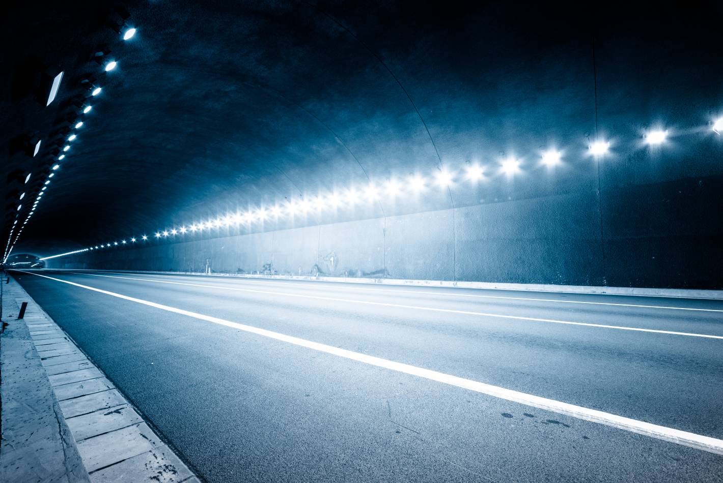 Western-Harbour-Tunnel Inside the Western Harbour Tunnel
