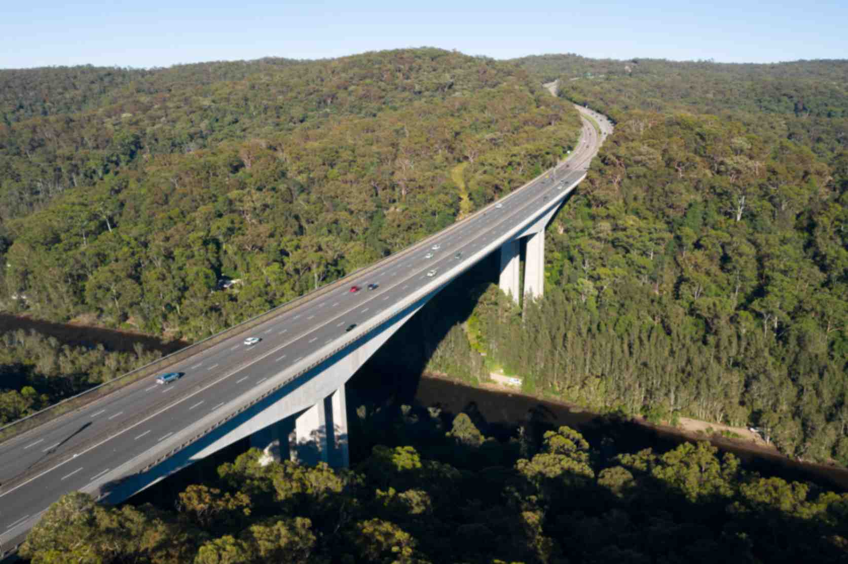 jpeg-optimizer_shutterstock_1895988556 Aerial view of the Pacific Highway bridge