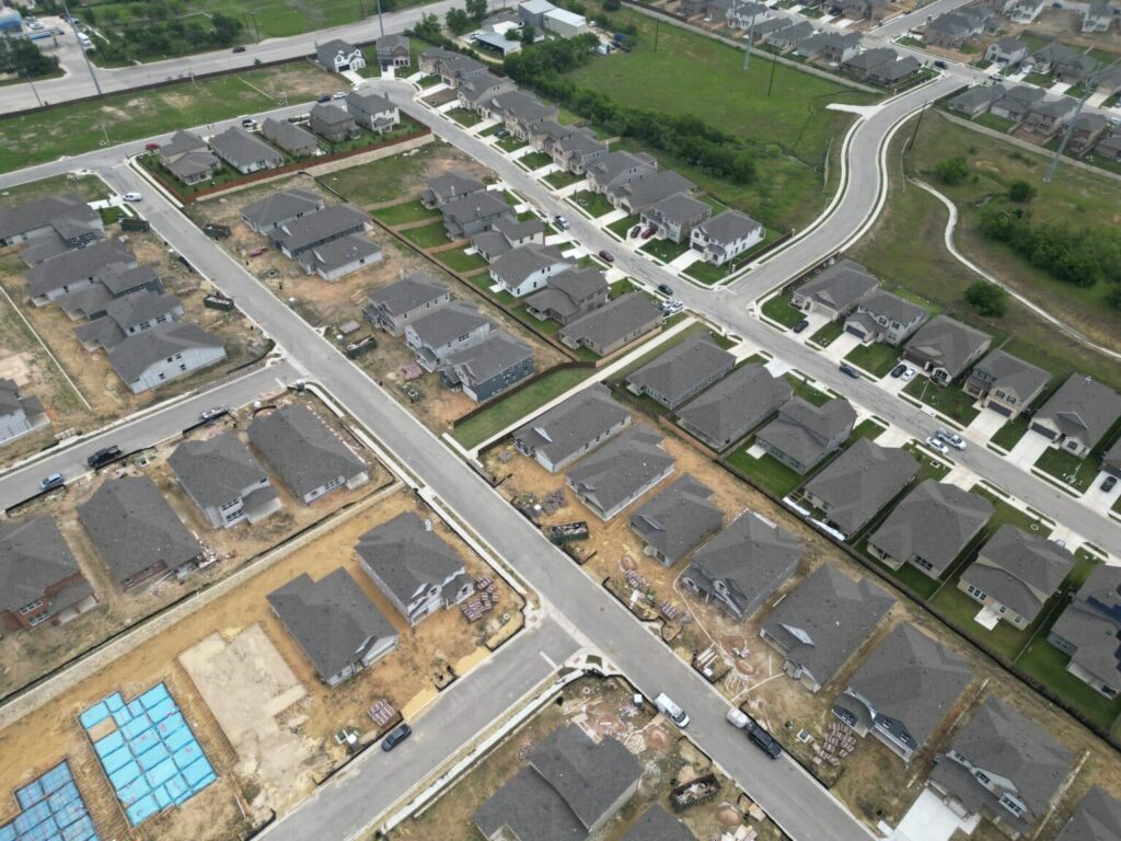 Brand New Residential Subdivision Under Construction.