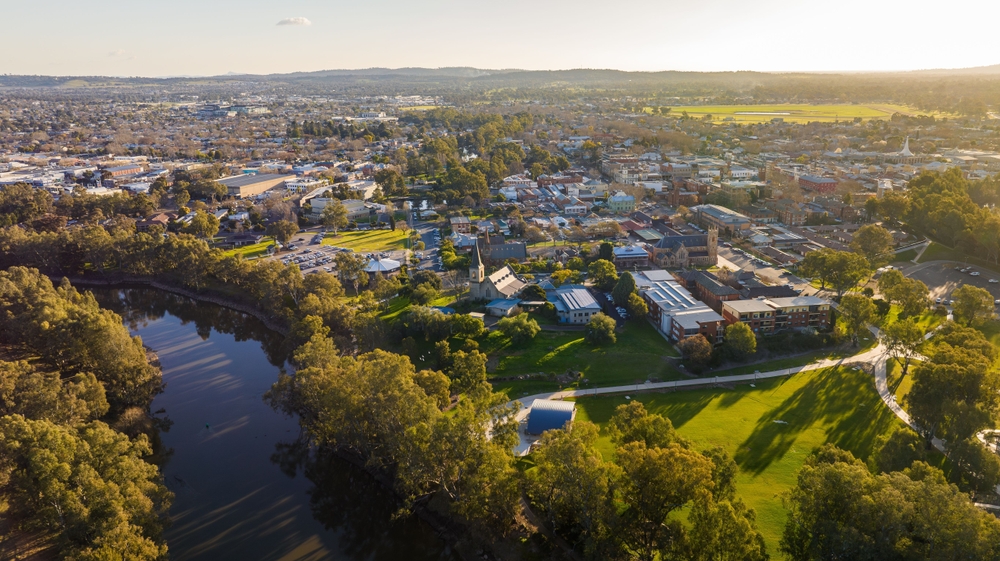 Aerial View Of Wagga Wagga Australia