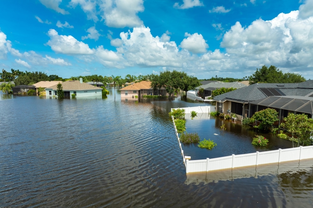 Pipeline Against A Blue Sky Background View From Below.